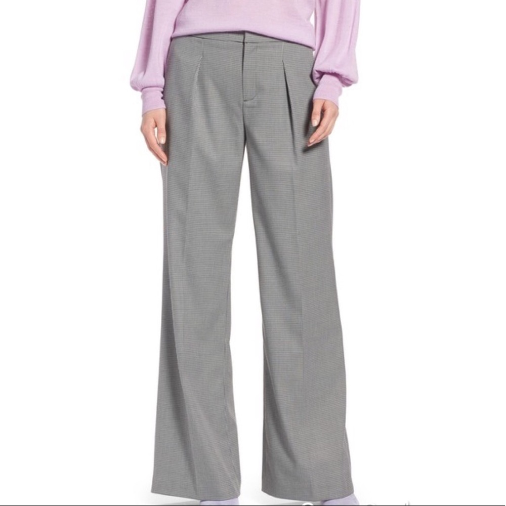 Halogen Houndstooth Wide Leg Pants